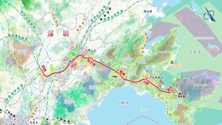 深圳坪山?大鵬30分鐘！這條鐵路上新啦！